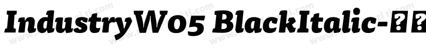 IndustryW05 BlackItalic字体转换